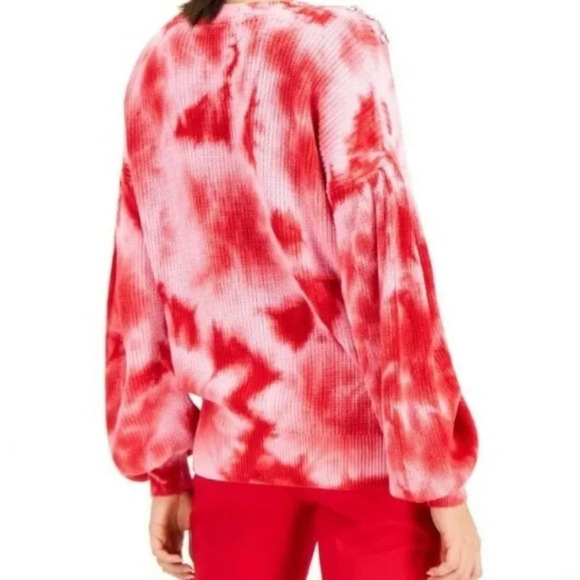 INC International Concepts Tie Dye Rhinestone Sweater - Picture 3 of 9